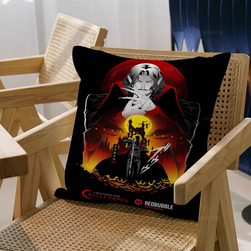 Anime Game C-Castlevania Maple Design Cushion Cover Happy Autumn Harvest decor Holiday Decorati Pillow Cover
