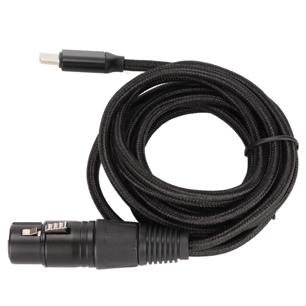 Low Noise USB C to XLR Female Cable HIFI USB Mic Recording Cable  Studio Recording