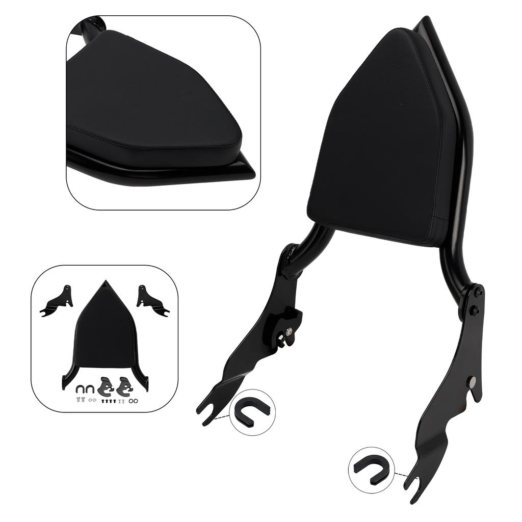 Passenger Sissy Bar Backrest for Harley ROAD KING 2009-2022 STREET GLIDE 2009-2024