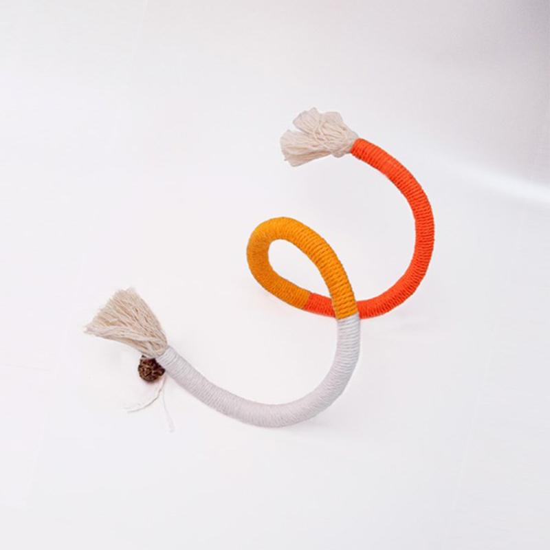 

Cat String Toy Interactive Cat Scratcher Cotton Rope Toy Bite-Resistant Chewing Teething Cat Toy Pet Teaser Wand String Rope темно зеленый красной армии