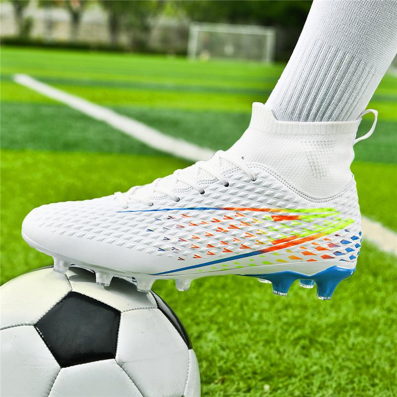 2024 Fotballsko for menn, stor størrelse Ultralette fotballsko Gutter Sklisikre AG/TF Fotballsko Ankelstøvler Unisex