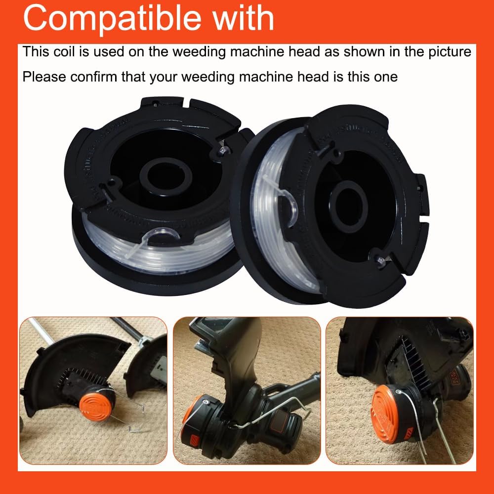 AF1003ZP String Trimmer Replacement Spool for Black Decker BEST935 BESTA510 BESTA512 BESTA512CM BCSTRB922H1 MTC220 NST2118 LST220 LSTE525 LST300 LCC2