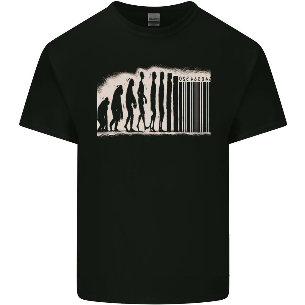 Barcode Evolution AntiCapitalist Anarchy Unisexs Light Cotton TShirt