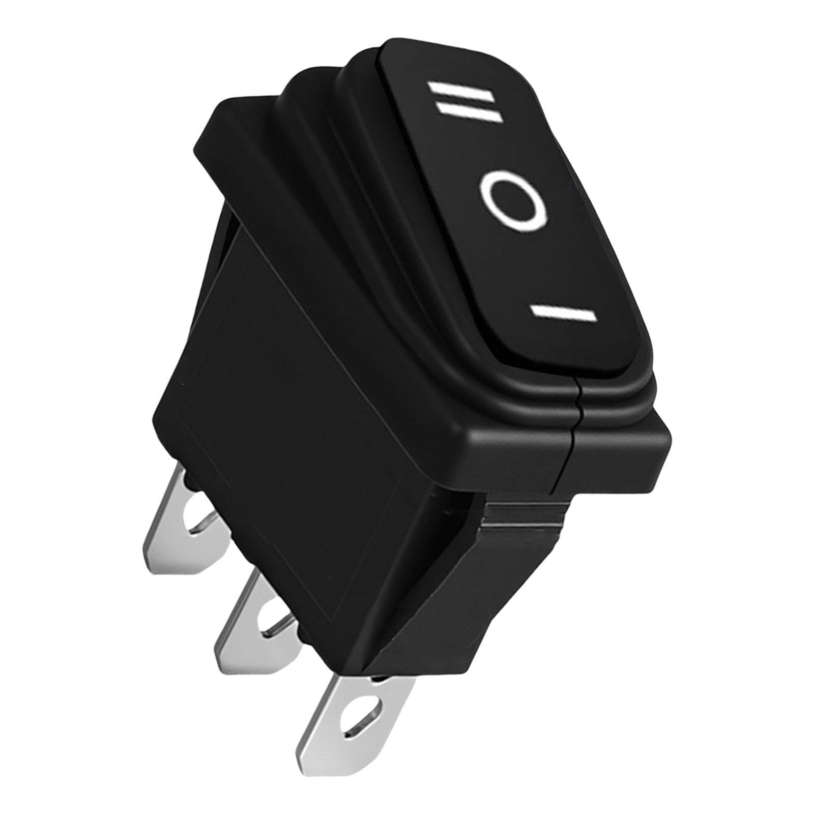 

Waterproof IP65 Small Rocker Switches 250V 16A Black Rectangular Designs Accessory for Projects and Replacements чорний