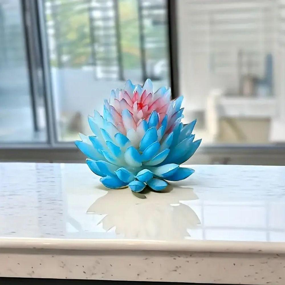 2pcs DIY Artificial Succulent Plants Mini Simulated Floral Plants  Garden