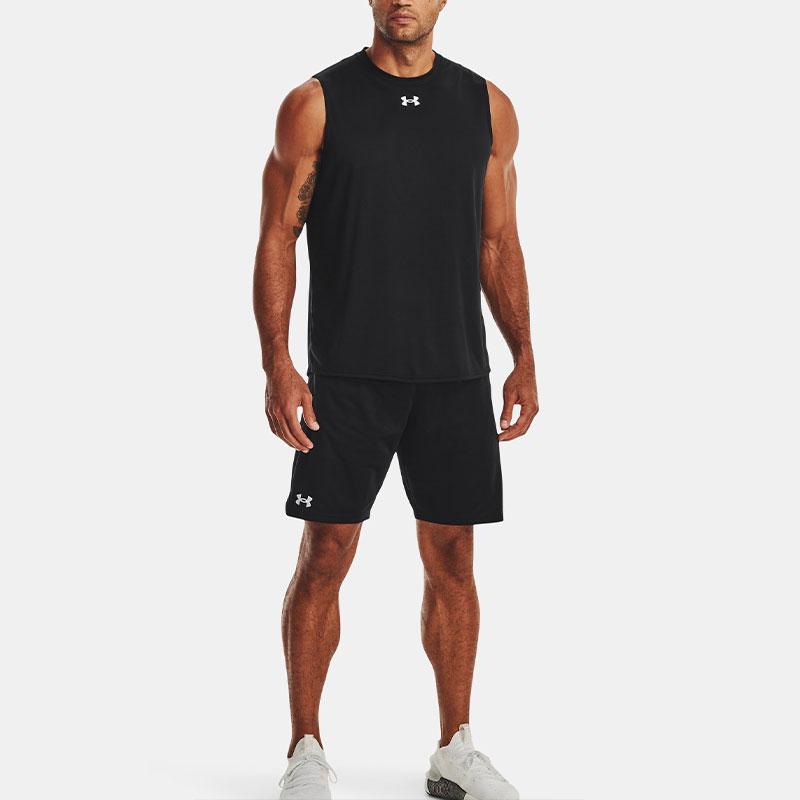 Under Armour UA Tech™ Team Solid Comfortable Soft Quick-Dry Moisture-Wicking Loose Sleeveless Tank Top Men tops Black 1376840-001