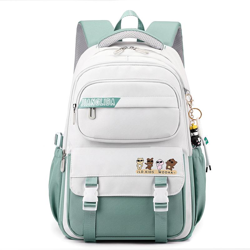 College-Mädchen Aussehen Rucksack mit großer Kapazität Lässiger Rucksack Koreanische Version Schlichter Ins-Stil und Schmutzabweisend