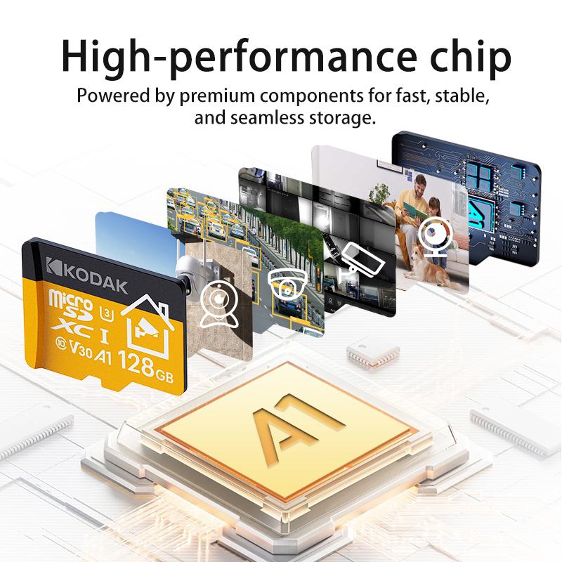 Kodak Microsd card 32GB 64GB 128GB 256GB Memery card Micro sd card best for Home Security Monitor Mobile Phone Drones