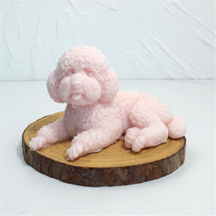 Animal Silicone Mould 3D Dog Candle Mold DIY Aromatherapy Candle Making Tool