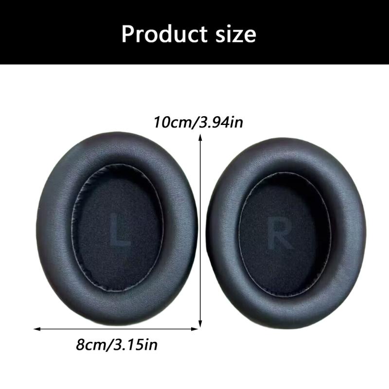 Noise Isolating Ear Cushions with Soft Protein Leather Stable fit Replacement Ear Pad