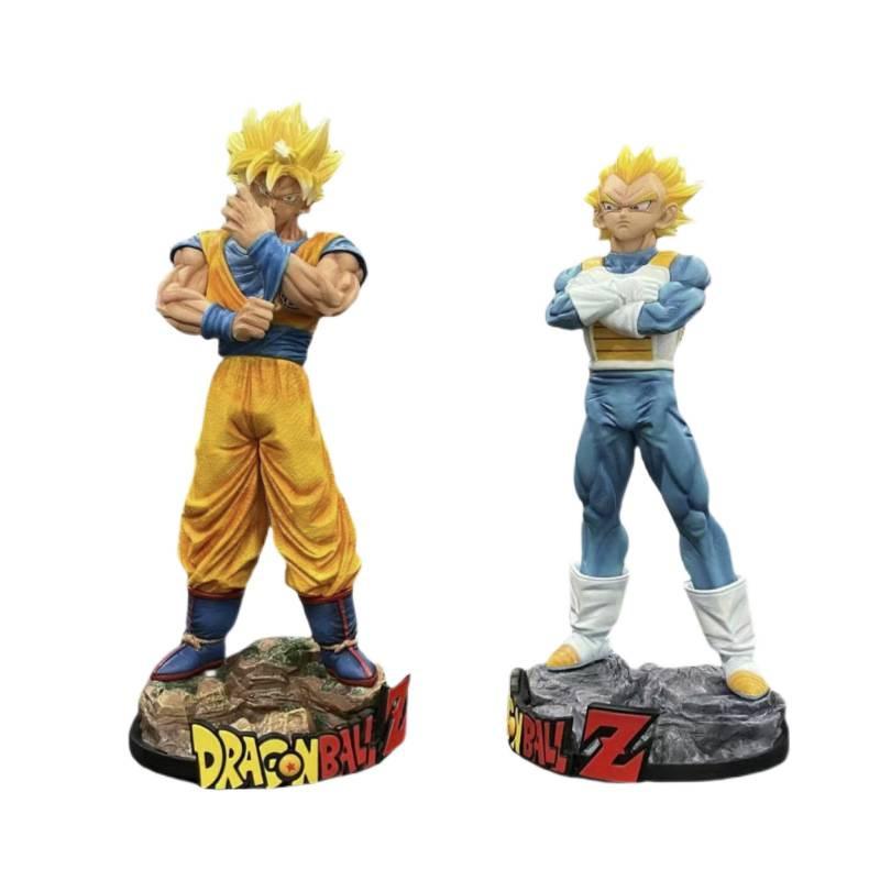 Dragon Ball Warrior Standing Aftershock Wukong and Vegeta Resonance Set Super Saiyan Figure Model Gift