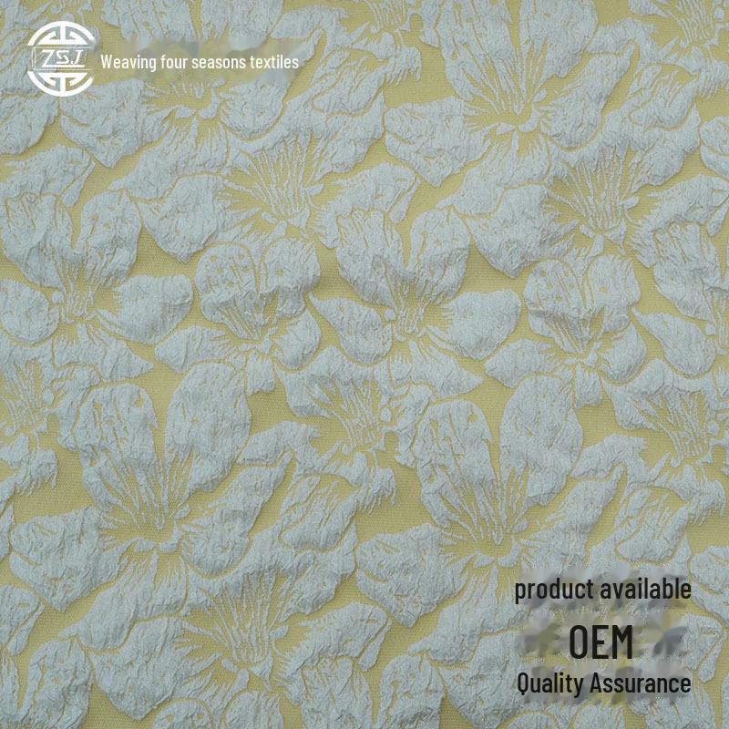 Lily Flower Jacquard Fabric for Anime Lolita Dresses