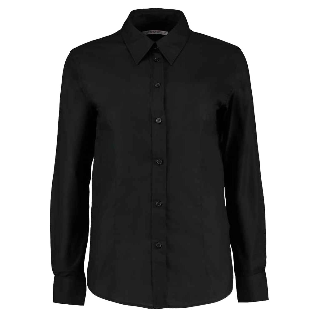 Kustom Kit Womens/Ladies Oxford Tailored Long-Sleeved Shirt