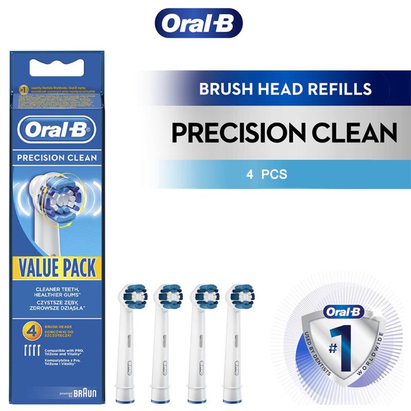

2/4 шт. насадки для зубных щеток Oral B Precısıon Clean Сменные насадки для взрослых отбеливающие насадки для электрических зубных щеток