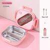 Korean Style 304 Stainless Steel Insulated Lunch Box for Men, Women, Students, and Office Workers