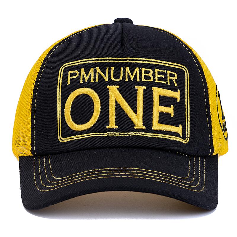 Hot Sale Unisex Baseball Cap Classic ONE Letter Pattern Mesh Cap Men And Women Breathable Streetwear Summer Trucker Hat