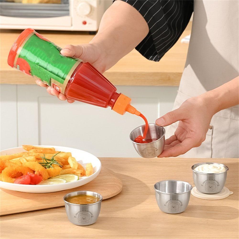 Versiegelter Saucenbecher aus Edelstahl Auslaufsichere Gewürzbox Salatdressingbehälter für Zuhause