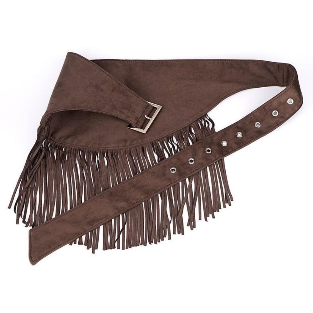 Dreieck Quaste Taillengürtel Vintage Kleidergürtel Luxus Fransen Taillenband für Damen