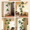 Large Potted Fiddle-Leaf Fig: Luxury Faux Green Plant for Living Room Decor