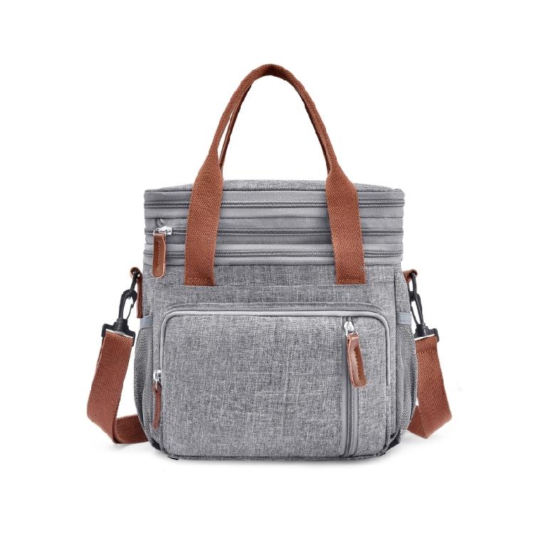 Multipurpose Insulated Food Carriers Bag Double EVA Thermal Lining Adjustable Shoulder Straps Spacious Waterproof Design For Beach Camping