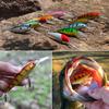 Fishing Baits Minnow Crankbaits Lures  with Metal Triple Fishing Hooks for Trout Bass Perch Fishing