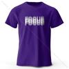Fokus Buchstabe Minimalistischer Stil 100% T-Shirt, Leichtes Rundhals Kurzarm-T-Shirt, Perfekt für Männer & Frauen