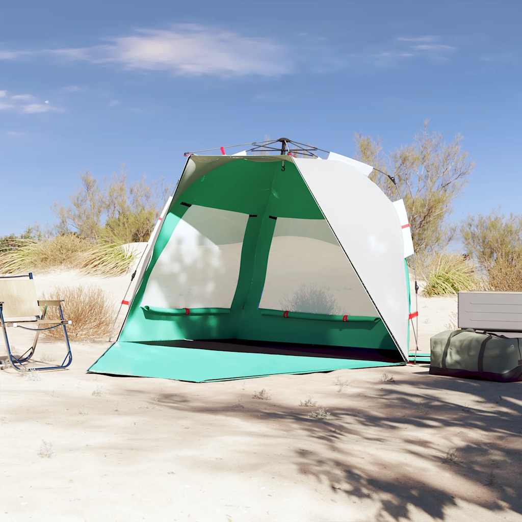 Beach Tent for 3 Persons Sea Green Quick Release Waterproof