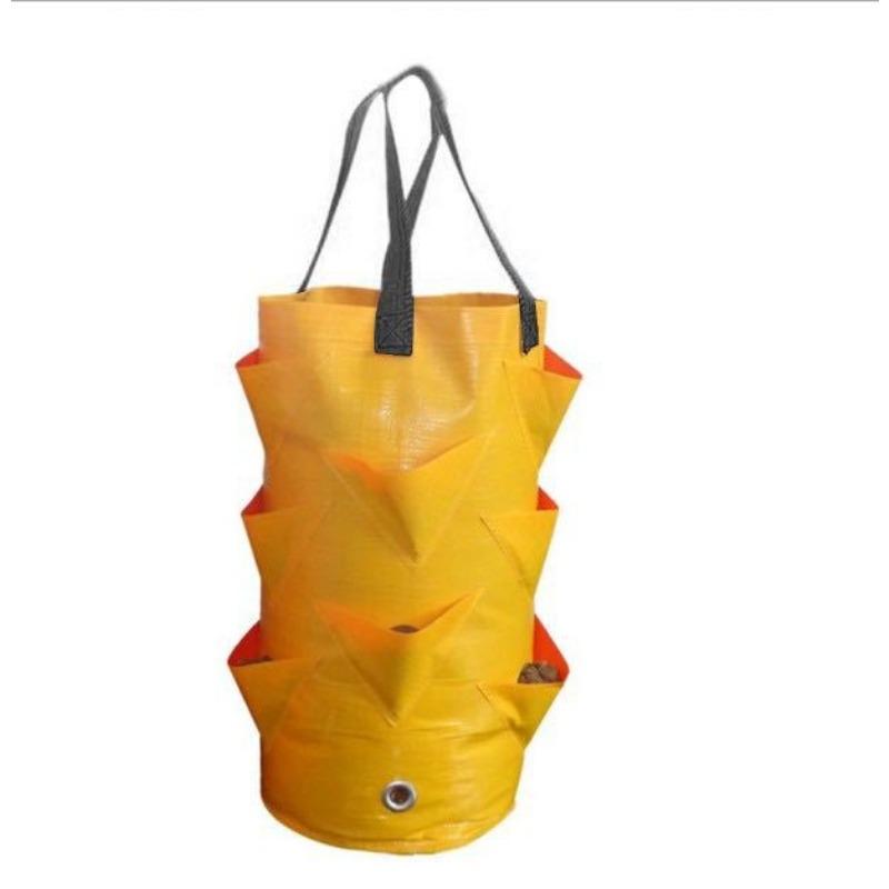 1Pc Hanging Planting Bag For Aerial Gardening, 3-Gallon Strawberry Specific Hanging Bag, Flower And Plant Basket Growth Bag