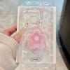 Cute Quicksand Flower Holder Phone Case For iPhone 16 15 14 13 12 11 Pro Max Plus Stand Floral Clear Soft Shockproof Cover
