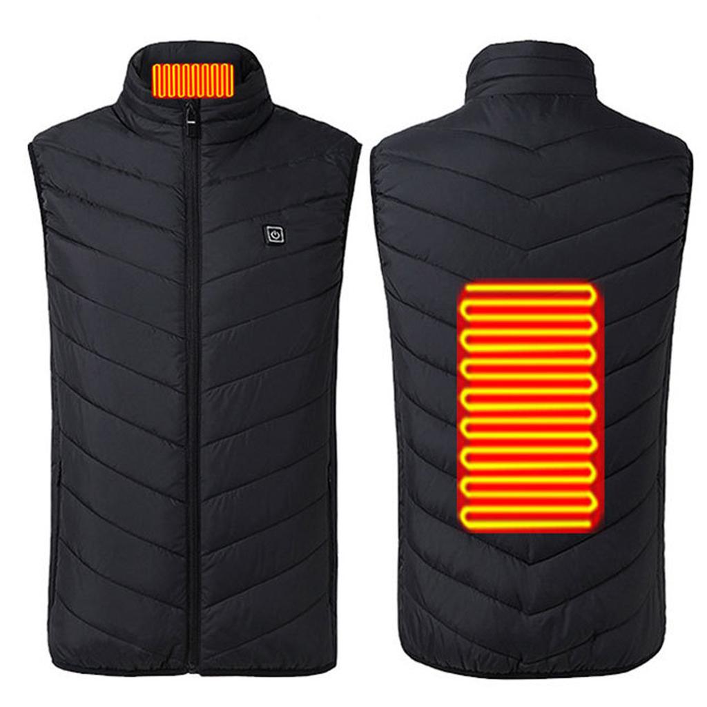Men's And Women's Fashion Casual Warm Heated Solid Jacket Vests
