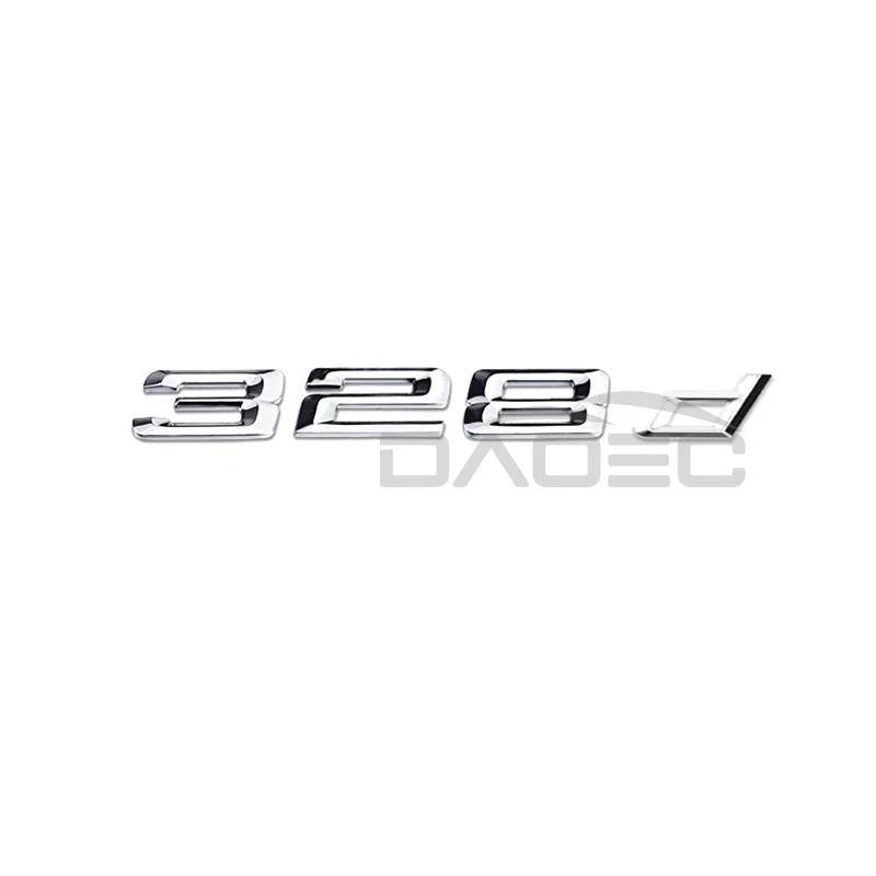 Car 3D ABS Trunk Letters Logo Badge Emblem Decals Sticker For BMW 3 Series 320d 325d 328d 330d 335d E46 E90 E91 F30 F31 F34 G20 SU1