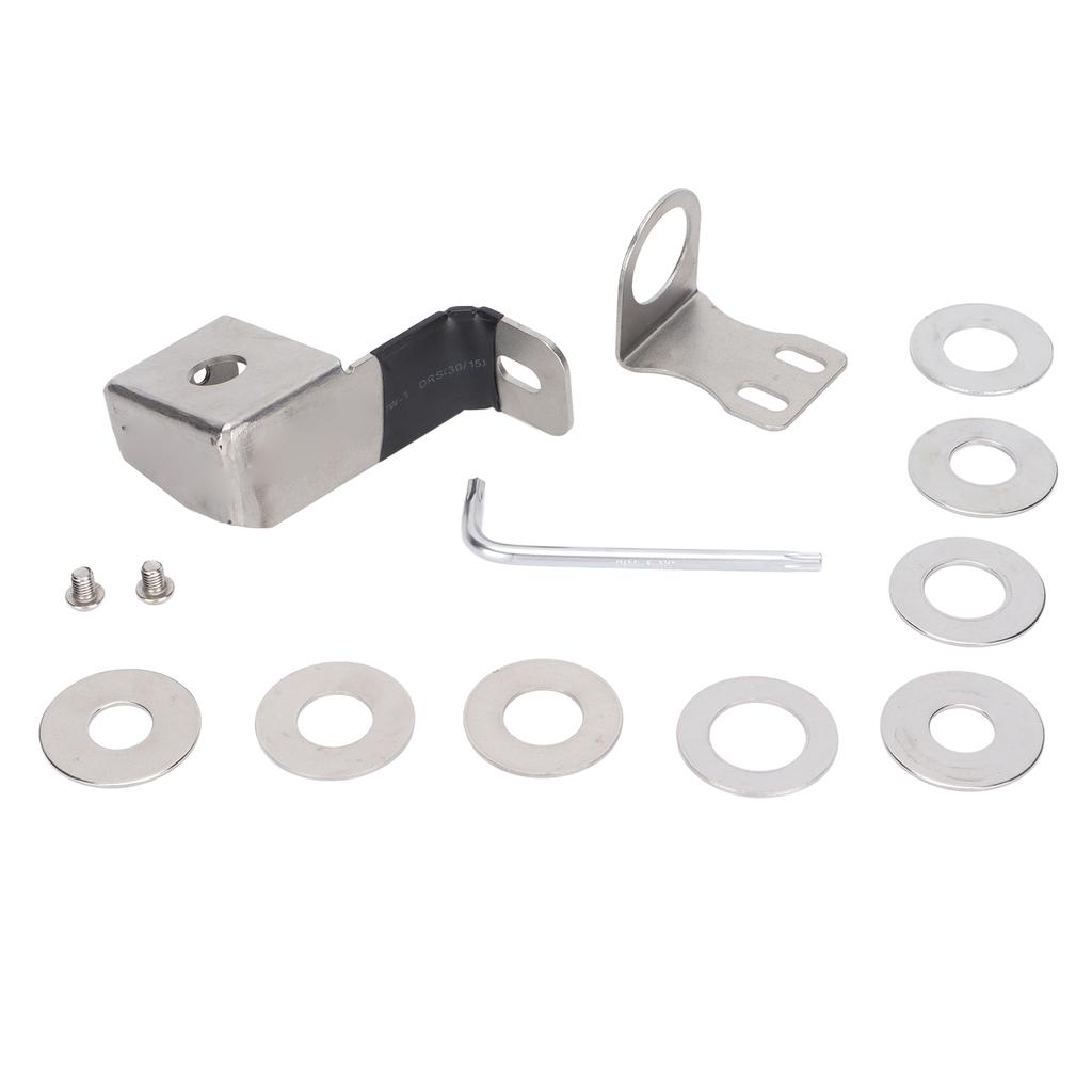 Mobile Radio Antenna Bracket Stainless Steel Theft Proof Car Flagpole Security ClipSilver