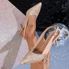 Fashion 2025 Summer Classics Women's Slingbacks High Heels Pointed Toe Thin Heels Buckle Strap Pumps for Fashion Dress Party Sandals