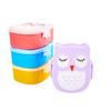 Cartoon Owl Shaped Lunch Box Bento Box Kids Portable Food Container Storage Box