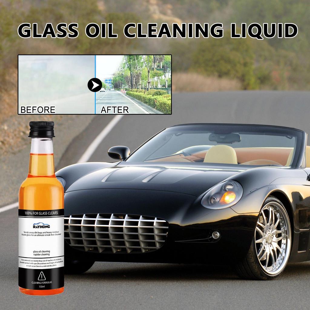 Rayhong Glass Oil Film Remover 150ml Powerful Streak Free Window Cleaner For Cars