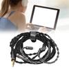 3.5mm Headphone Cable 8 Core Silver Plated 3.9ft 2Pin Headphone Cable for MP3 MP4 Headphones