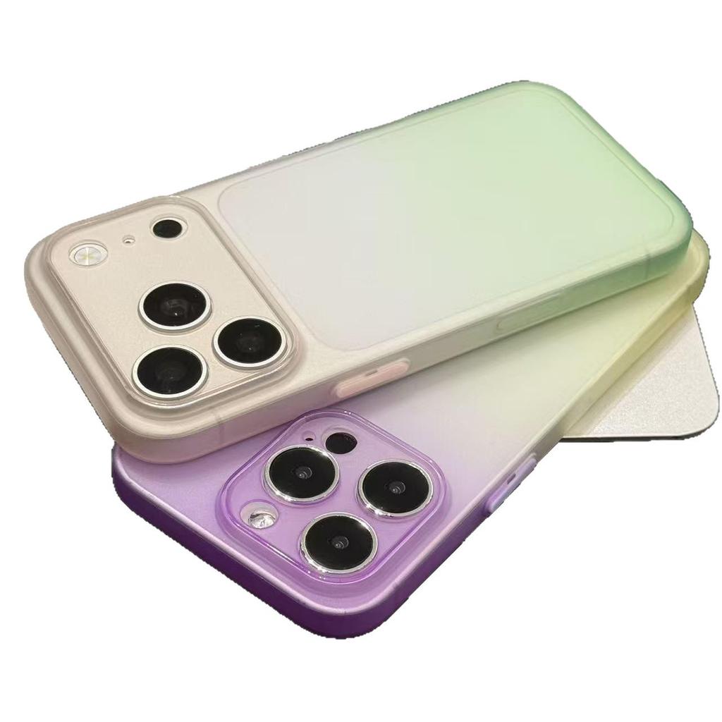 Summer Gradual Change Ultra-thin Matte for Apple 17Promax Mobile Phone Case iPhone16/15/14 All-inclusive 13 Soft