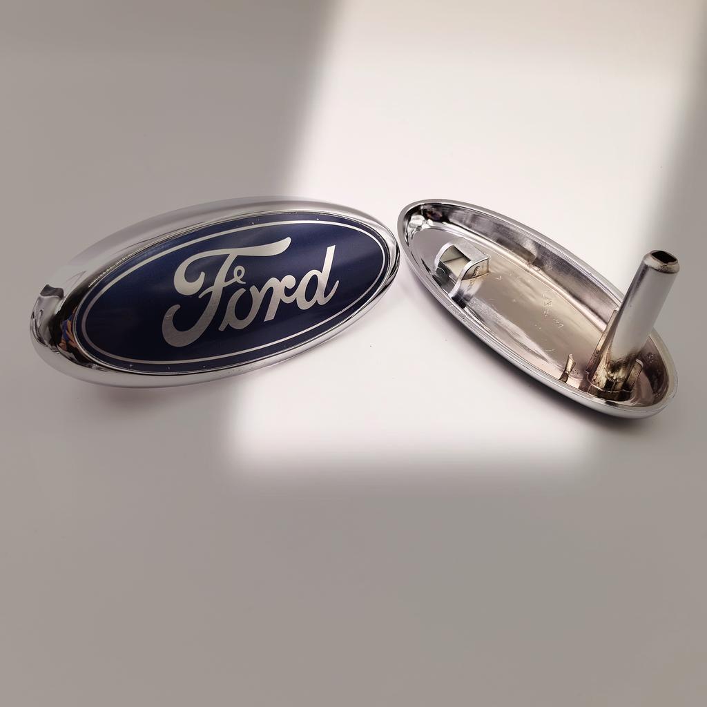 LLI6 Car Front Hood Emblem Bonnet Badge Rear Trunk Badge 150mm 146mm 148mm For Ford Focus Fiesta Ranger Mondeo Mustang