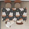 Cute Cartoon (Dinosaur/Cat/Rabbit) Elegant Rectangle Tablecloth - Easy Care For Weddings, Banquets & Formal Events
