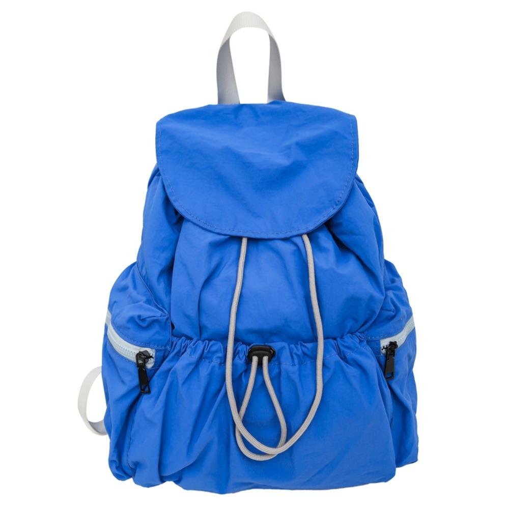 Casual Nylon Drawstring Backpack Lightweight College Student Schoolbag Canvas Shoulder Bag  Student