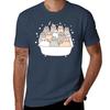 Cats In The Bath Tub Tshirt Big Size Short Sleeve Tee For Unisex