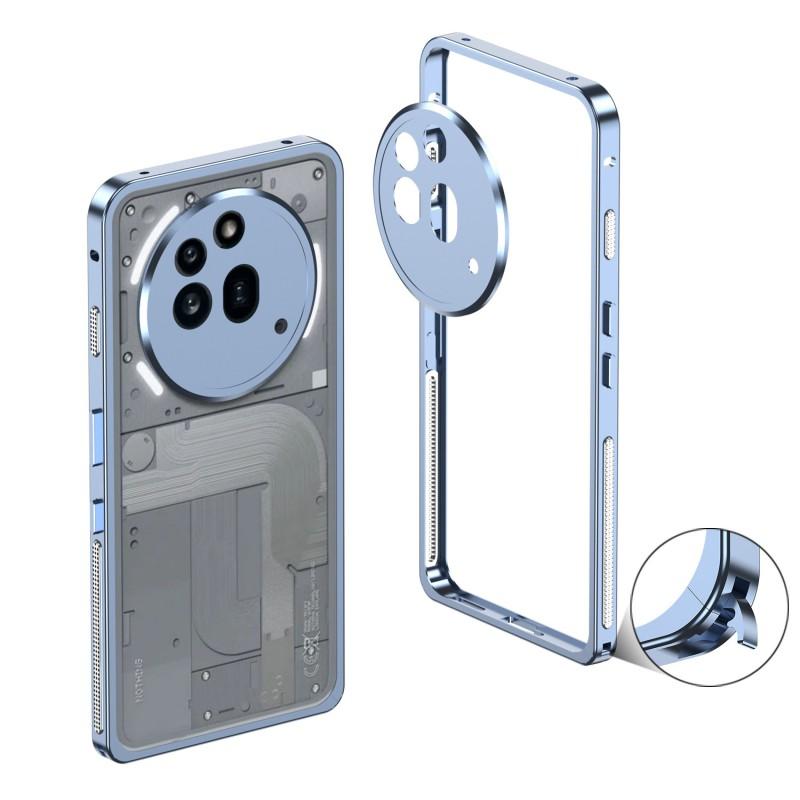 Aluminum Camera Ring Frame Case With Kickstand Magnetic Mount Nothing Phone 3 / 3A Pro