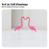 Flamingo Garden Ornament Sturdy Eye-Catching for Courtyard