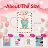 Jetec 240 Pieces Valentine's Day Plastic Gift Bags for Kids Valentine Monster Treat Bags Small Candy Bags Valentine's Day Goodie Bags with Handle