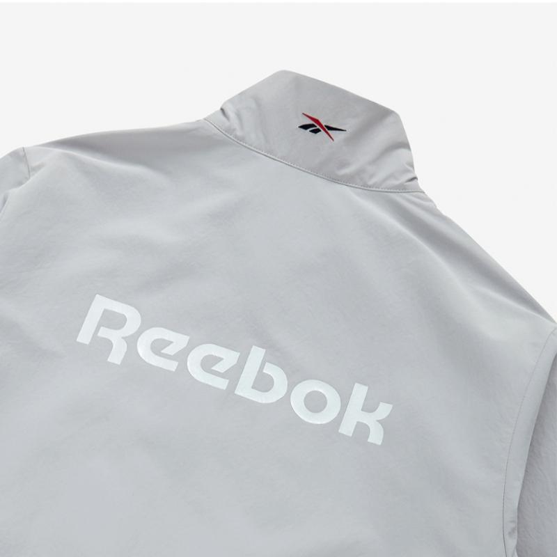 Reebok Legend Warm Up Windbreaker   Gray Reju5ej13g1