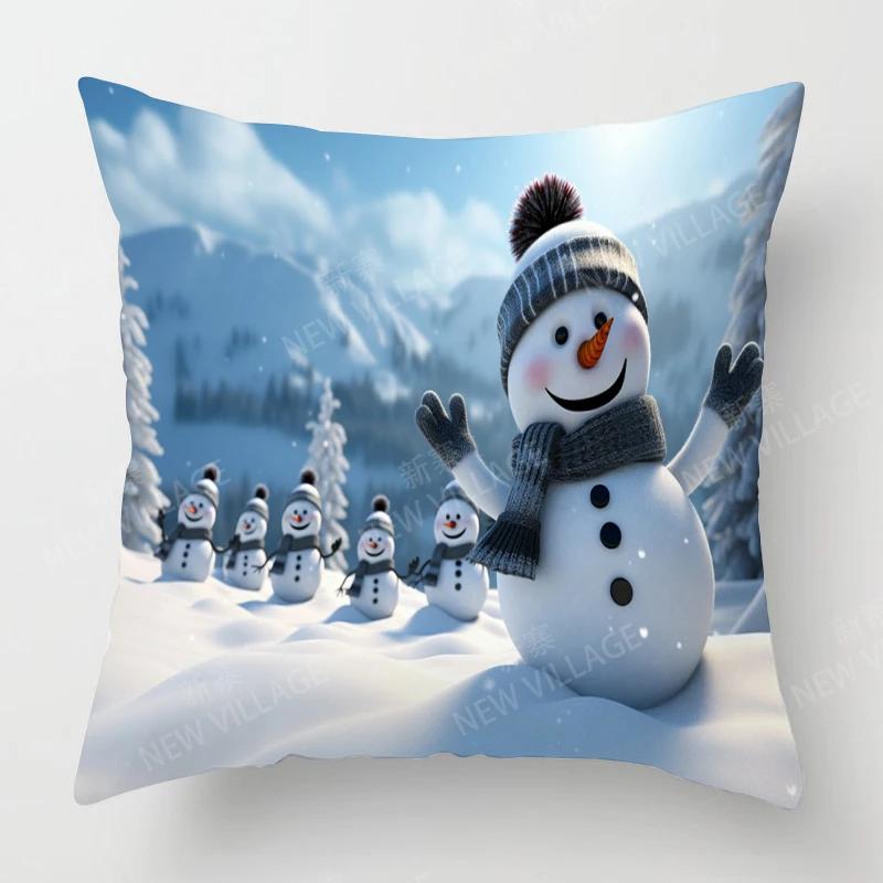 Dekoratives Kissen Wohnzimmer Deko Überwurf Kissenbezug 40*40 40X40Cm 60X60Cm 45X45Cm 50X50Cm Pflanze Winter Frohe Weihnachten