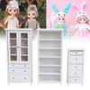 Bjd Ob11 110 Furniture Chest Of Five Drawers White Mini Doll Accessories House
