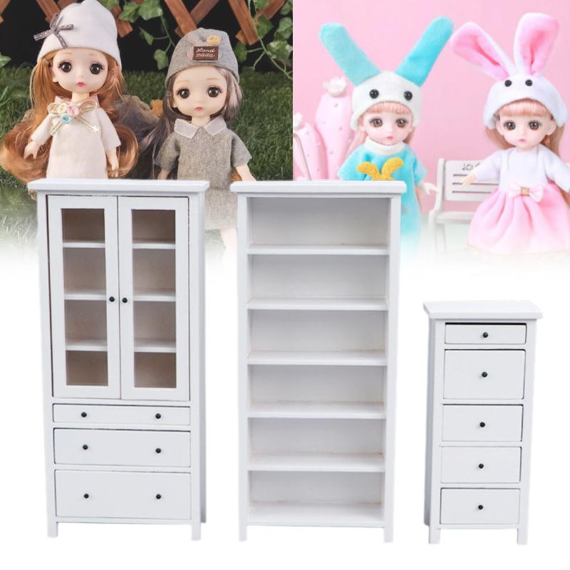 110 Bjd Ob11 Nábytek Komoda s pěti zásuvkami Bílá Mini doplňky pro domeček pro panenky