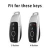 wlfx3 Durable Metal Key Shell For Mercedes Benz LOGO 2022 C S Class W206 W223 S350 C260 C300 S400 S450 S500 – Long-Lasting Key Cover