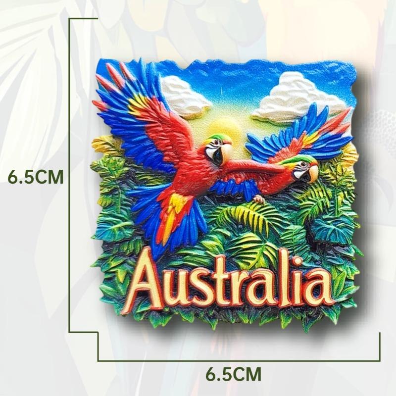 

Australia Fridge Stickers Sydney Travel Souvenirs Parrot Fridge Magnets Home Decoration Wedding Gifts